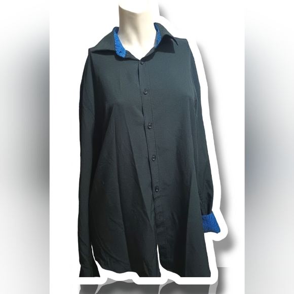 Slim Fit Solid Non-Iron Performance Dress ShirtSOCIETY OF THREADS - Picture 6 of 8